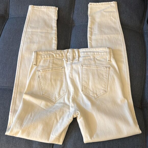 NWOT McGuire Carmina Slim Jean in Off White Denim with Tan Stitching. Size 26. - Picture 5 of 11